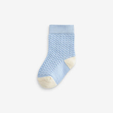 Load image into Gallery viewer, Blue/Brown Socks Baby 5 Pack (0mths-2yrs)