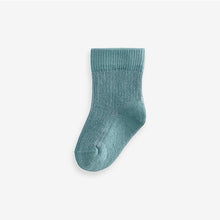 Load image into Gallery viewer, Blue Baby Socks 5 Pack (0mths-2yrs)