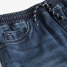 Load image into Gallery viewer, Dark Blue Jersey Denim Shorts (3-12yrs)