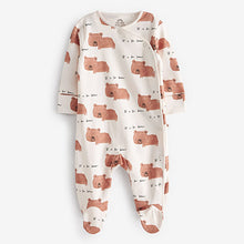 Load image into Gallery viewer, White Character Baby Sleepsuits 3 Pack (0-2yrs)
