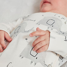 Load image into Gallery viewer, White Character Baby Sleepsuits 3 Pack (0-2yrs)