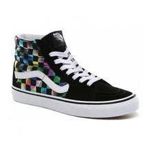 Load image into Gallery viewer, VANS SK8-HI IRIDESCENT CHECK SHOES