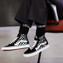 Load image into Gallery viewer, VANS SK8-HI IRIDESCENT CHECK SHOES