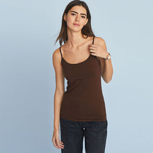 Load image into Gallery viewer, Chocolat Brown Thin Strap Vest