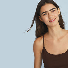 Load image into Gallery viewer, Chocolat Brown Thin Strap Vest