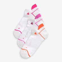 Load image into Gallery viewer, White Next Active Sports COOLMAX Active Trainer Socks 3 Pack