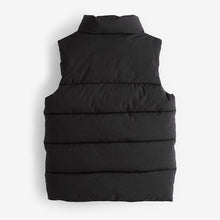 Load image into Gallery viewer, Black Padded Puffer Gilet (3-16yrs)
