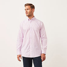 Load image into Gallery viewer, Pink Bengal Stripe Easy Iron Button Down Oxford Shirt