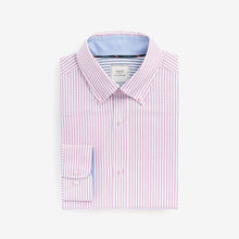 Load image into Gallery viewer, Pink Bengal Stripe Easy Iron Button Down Oxford Shirt