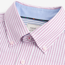 Load image into Gallery viewer, Pink Bengal Stripe Easy Iron Button Down Oxford Shirt