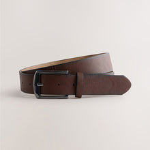 Load image into Gallery viewer, Navy Blue Belted Soft Touch Straight Fit Chino Trousers