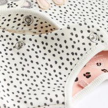 Load image into Gallery viewer, Pink Mono Baby Character Sleepsuits 3 Pack (0-18mths)