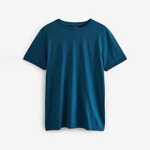 Load image into Gallery viewer, Teal Blue Regular Fit Essential Crew Neck T-Shirt