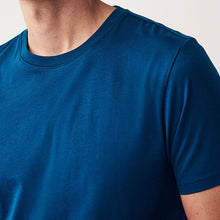 Load image into Gallery viewer, Teal Blue Regular Fit Essential Crew Neck T-Shirt