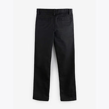 Load image into Gallery viewer, Black Regular Fit Stretch Chino Trousers (3-12yrs)