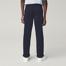 Load image into Gallery viewer, Navy Blue Regular Fit Stretch Chino Trousers (3-12yrs)