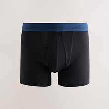 Load image into Gallery viewer, Black Blue/Grey Waistband Signature Trunk Boxers