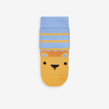 Load image into Gallery viewer, Multi Animal Baby Socks 5 Pack (0mths-2yrs)