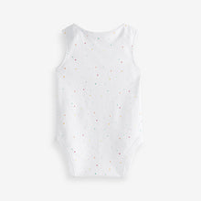 Load image into Gallery viewer, White Bright Animal 4 Pack Baby Vest Bodysuits (0mth-18mths)