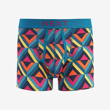 Load image into Gallery viewer, Blue Diamond Geo A-Front Boxers 4 Pack