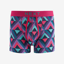 Load image into Gallery viewer, Blue Diamond Geo A-Front Boxers 4 Pack