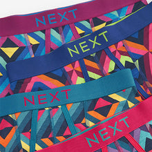 Load image into Gallery viewer, Blue Diamond Geo A-Front Boxers 4 Pack