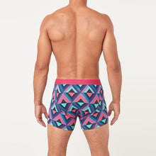 Load image into Gallery viewer, Blue Diamond Geo A-Front Boxers 4 Pack
