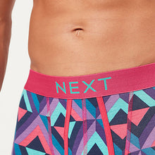 Load image into Gallery viewer, Blue Diamond Geo A-Front Boxers 4 Pack