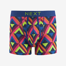 Load image into Gallery viewer, Blue Diamond Geo A-Front Boxers 4 Pack