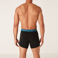 Load image into Gallery viewer, Black Signature Textured Waistband Modal 4 Pack A-Front Boxers