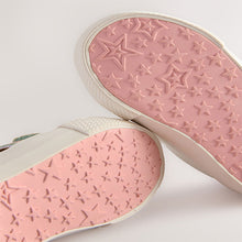 Load image into Gallery viewer, White Standard Fit (F) Touch Fasten Trainers