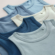Load image into Gallery viewer, Tonal Blue Vests 5 Pack