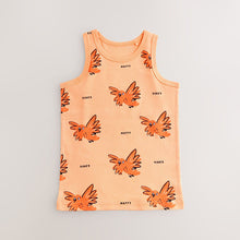 Load image into Gallery viewer, Bright Animal Print 100% Cotton Vests 5 Pack (1.5-8yrs)