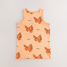 Load image into Gallery viewer, Bright Animal Print 100% Cotton Vests 5 Pack (1.5-8yrs)