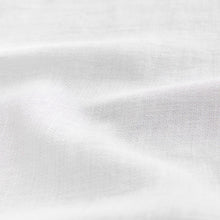 Load image into Gallery viewer, White Standard Collar Cotton Linen Blend Short Sleeve Shirt