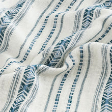 Load image into Gallery viewer, Blue/ White Short Sleeve Textured Stripe Shirt