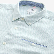 Load image into Gallery viewer, Green Textured Long Sleeve 100% Cotton Shirt