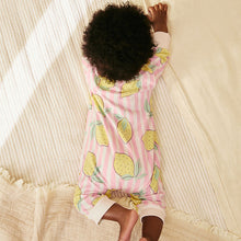 Load image into Gallery viewer, Pink Lemon Baby Two Way Zip Footless 100% Cotton Sleepsuits 4 Pack (0mths-18mth)