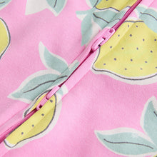 Load image into Gallery viewer, Pink Lemon Baby Two Way Zip Footless 100% Cotton Sleepsuits 4 Pack (0mths-18mth)