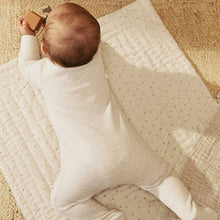 Load image into Gallery viewer, Grey 100% Cotton Two Way Zip Baby Sleepsuits 3 Pack (0-18mth)