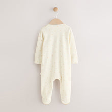 Load image into Gallery viewer, Ecru I Love My Mummy Two Way Zip Baby Sleepsuit (0-18mths)