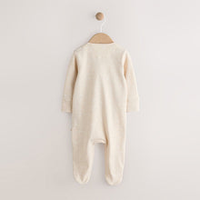 Load image into Gallery viewer, Neutral I Love My Daddy Two Way Zip Baby Sleepsuit (0-18mths)