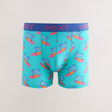 Load image into Gallery viewer, Bright Purple/Pink/Blue/Navy Fun Animals 4 pack Trunks Boxers