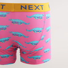 Load image into Gallery viewer, Bright Purple/Pink/Blue/Navy Fun Animals 4 pack Trunks Boxers