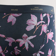 Load image into Gallery viewer, Blue/Pink Kew Collection Floral Print Signature A-Fronts