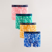Load image into Gallery viewer, Bright Tonal Pattern Print A-Front Boxers 4 Pack