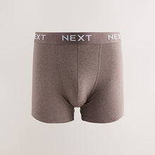 Load image into Gallery viewer, Blue/Grey Marls 8 pack Cotton Rich Trunk Boxers