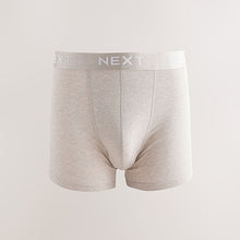 Load image into Gallery viewer, Blue/Grey Marls 8 pack Cotton Rich Trunk Boxers