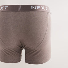 Load image into Gallery viewer, Blue/Grey Marls 8 pack Cotton Rich Trunk Boxers