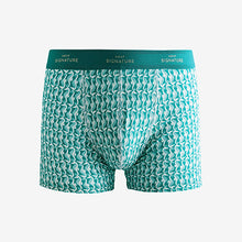 Load image into Gallery viewer, Bright Sealife Print Signature Cotton Rich Boxers 4 Pack